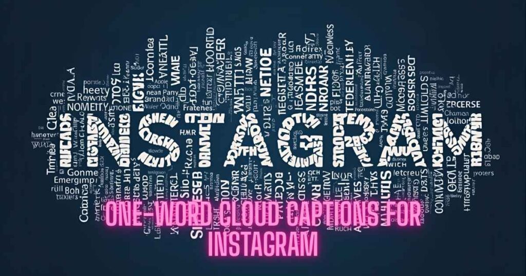 One-Word Cloud Captions for Instagram