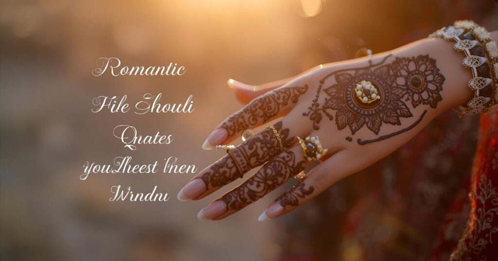 Romantic Mehndi Quotes For Bride And Groom